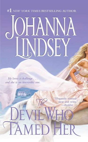 Couverture de The Devil Who Tamed Her par Johanna Lindsey