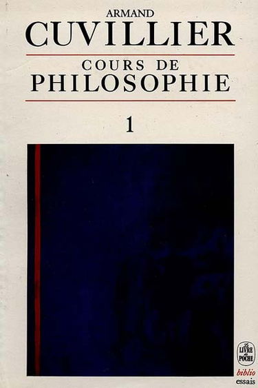 Cours de philosophie. Vol. 1