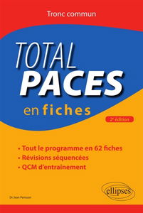 Total Paces en fiches : tronc commun : tout le programme en 62 fiches, révisions séquencées, QCM d'entraînement