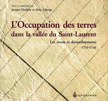 Couverture de L Occupation des terres dans la vallée du Saint-Laurent