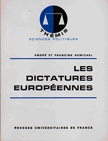 Couverture de Les dictatures européennes.