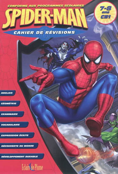 Spiderman cahier de révisions, CE1, 7-8 ans
