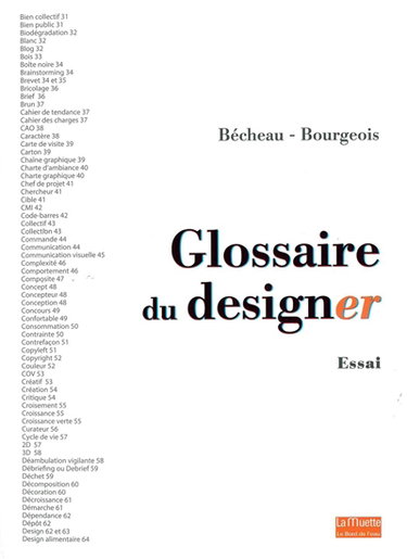 Couverture de Glossaire du designer : essai