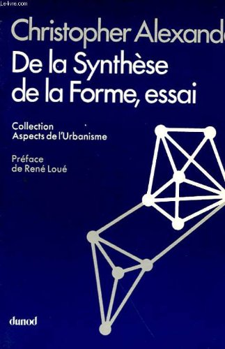 Couverture de De la synthese de la forme, essai