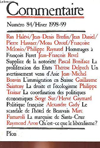 Commentaire n° 84 : Hommage à François Furet, 1927-1997
