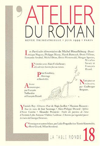 L'atelier du roman, numéro 18