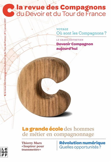 Couverture de C, la revue des Compagnons du devoir et du tour de France, n° 1
