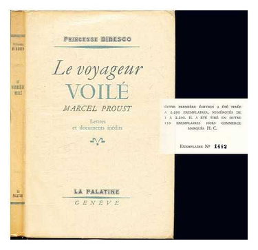 Couverture de Le voyageur voilé : Marcel Proust : lettres au duc de Guiche at documents inédits