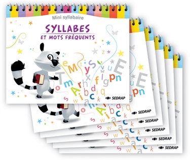 Couverture de Syllabes et mots fréquents : mini syllabaire. Mots fréquents et syllabes : mini syllabaire