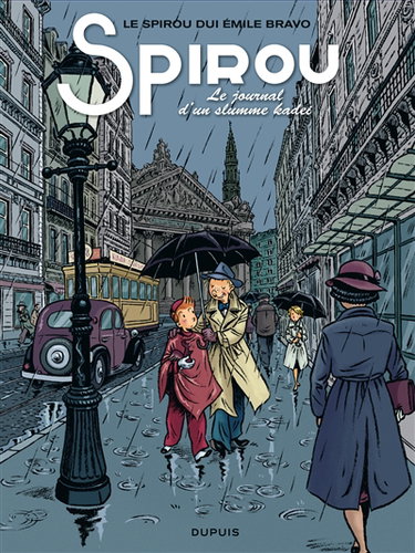 Couverture de Le Spirou dui Emile Bravo. Spirou, le journal d'un slumme kadei