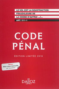 Code pénal 2016
