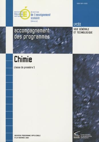 Chimie 1e S: Accompagnement des programmes
