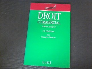 Manuel de droit commercial