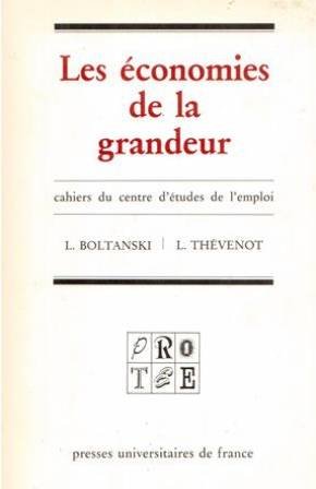 Couverture de Les Economies de la grandeur