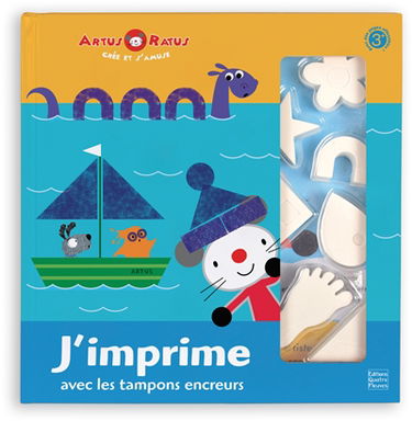 J'imprime avec les tampons encreurs