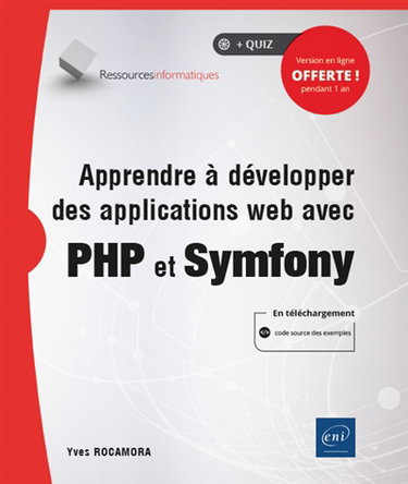 Couverture de Apprendre à développer des applications web avec PHP et Symfony