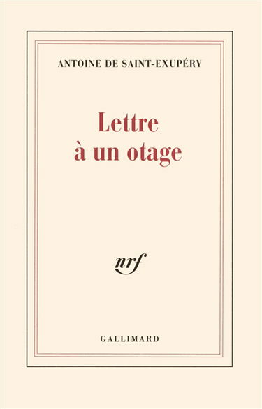 Lettre à un otage