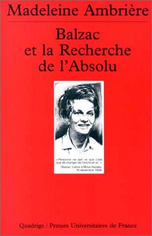 Balzac et la recherche de l'absolu