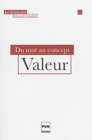 Couverture de Valeur : du mot au concept