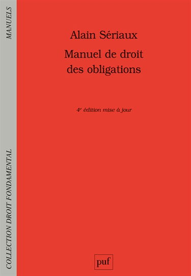 Manuel de droit des obligations