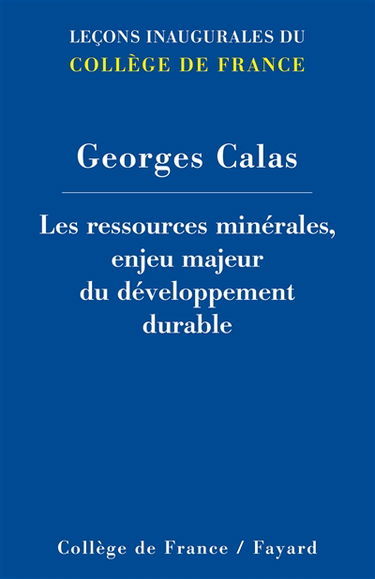 Les ressources minérales, enjeu majeur du développement durable