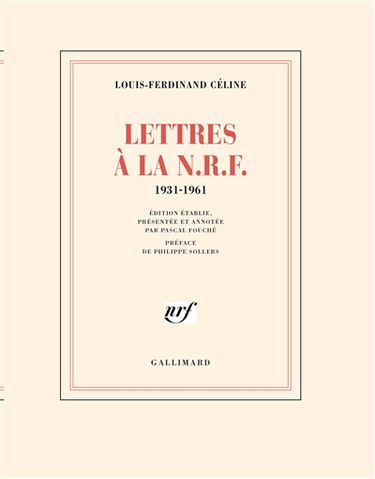 Lettres à la N.R.F. : 1931-1961