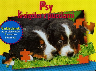 Couverture de Psy Książka z puzzlami: 6 układanek po 48 elementów i mnóstwo informacji