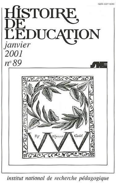 Histoire de l'éducation, n° 89