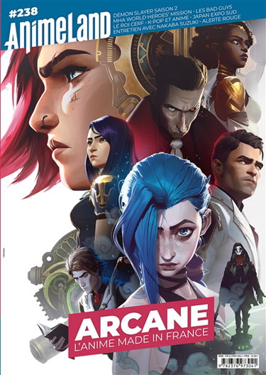 Couverture de Anime land : le magazine français de l'animation, n° 238. Arcane : l'anime made in France