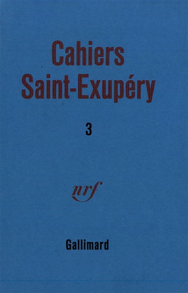 Cahiers Saint Exupéry, n° 3