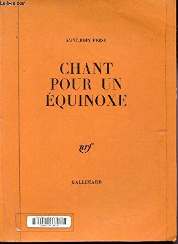 Chant pour un équinoxe