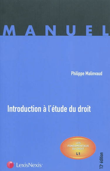 Introduction à l'étude du droit