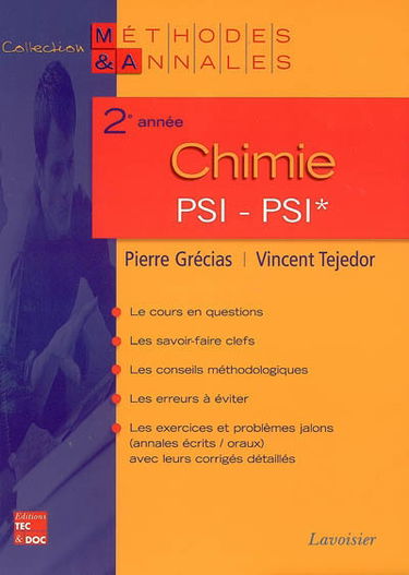 Chimie 2e année PSI PSI*