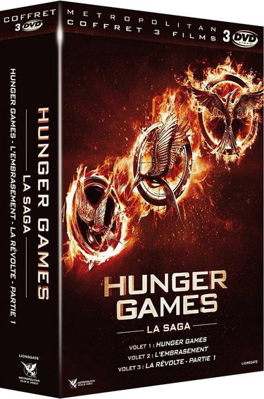 Couverture de Hunger Games + Hunger Games 2 : L'embrasement + Hunger Games - La Révolte : Partie 1