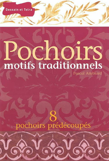 Pochoirs, motifs traditionnels : 8 pochoirs prédécoupés