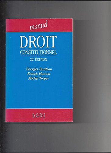 Manuel droit constitutionnel