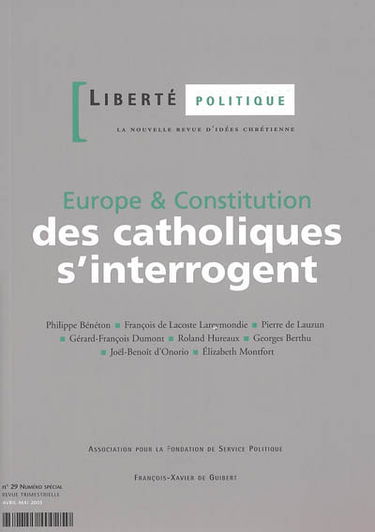 Liberté politique, n° 29