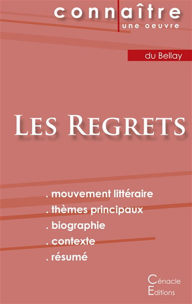 Fiche de lecture Les Regrets de Joachim du Bellay (Analyse littéraire de référence et résumé complet)