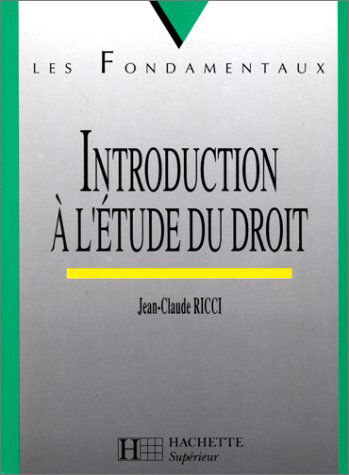 Introduction à l'étude du droit