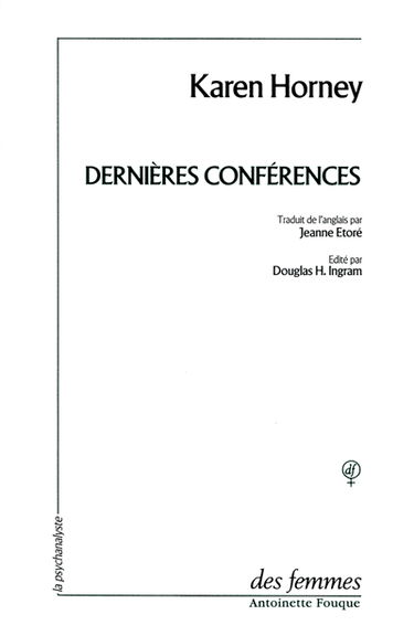 Dernières conférences