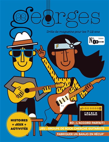 Couverture de Georges : drôle de magazine pour enfants, n° 68. Guitare