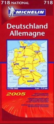 Couverture de Michelin Deutschland 2004. 1 : 750 000. Straßenkarte.
