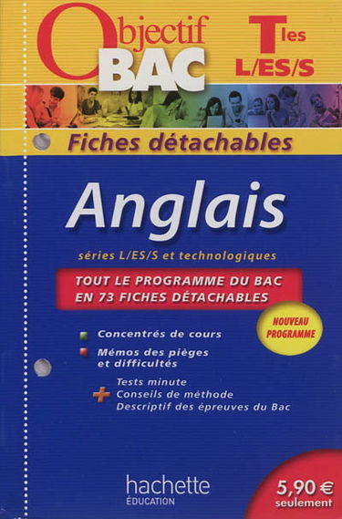 Anglais terminales, séries L, ES, S et technologiques : résumés de cours