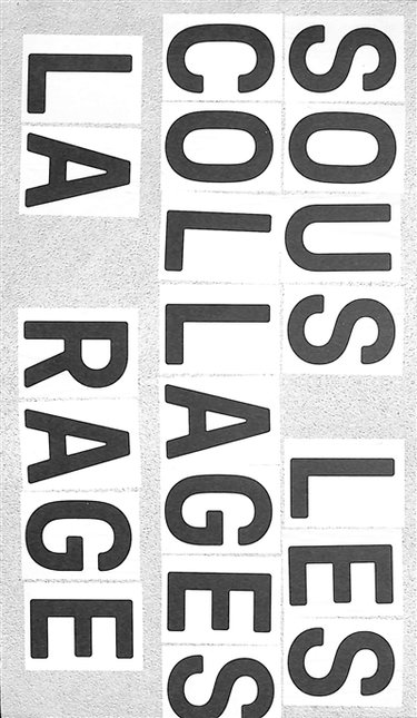 Couverture de Sous les collages la rage