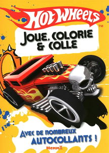 Hot Wheels jaune : joue, colorie & colle