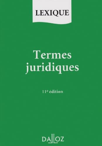 Termes Juridiques. 11eme Edition 1998