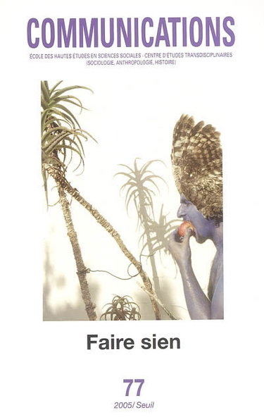 Couverture de Communications, n° 77. Faire sien : emprunter, s'approprier, détourner