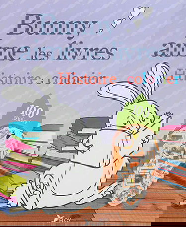 Bunny aime les livres : histoire à colorier