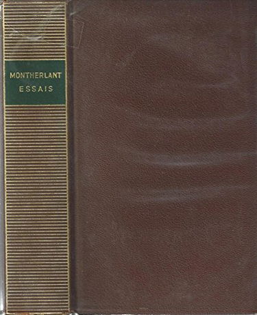 Essais - préface par pierre sipriot
