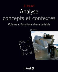 Analyse : concepts et contextes. Vol. 1. Fonctions d'une variable